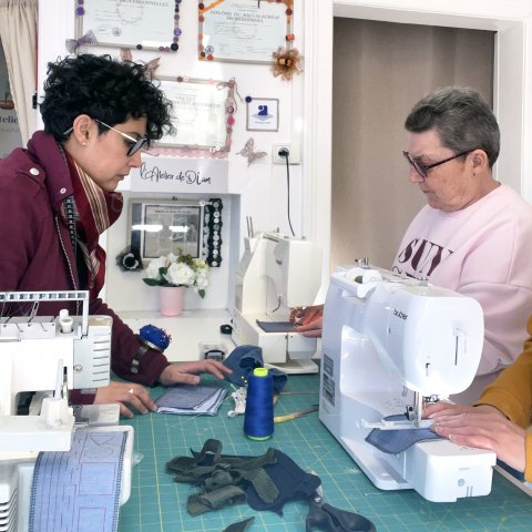 Apprentissage de la machine &agrave; coudre